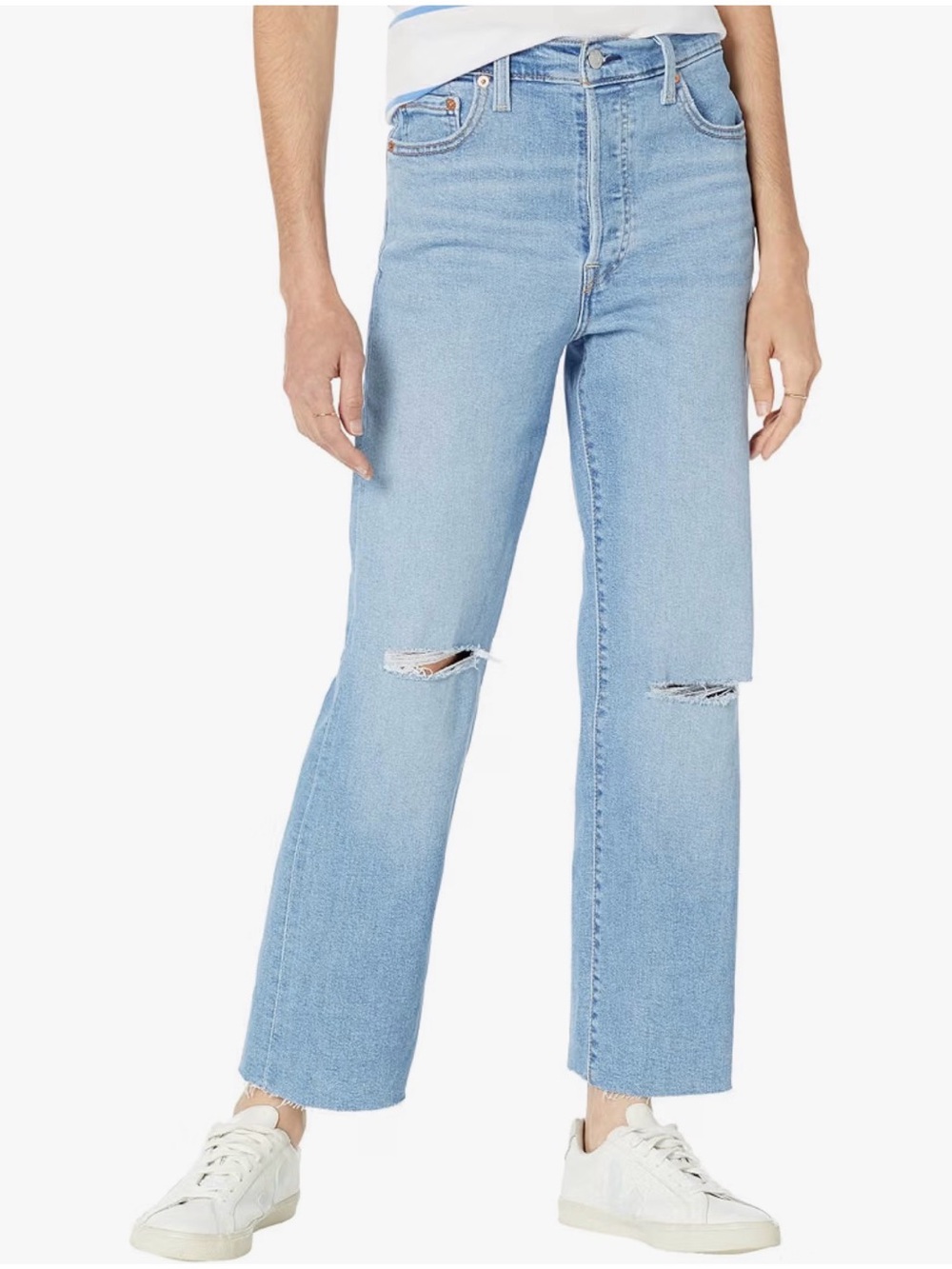 Levi’s ribcage straight ankle jeans